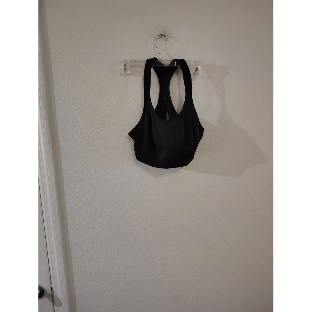 Avia Womens Black Racerback Mesh Panel Sports Bra XL 16-18 RN 15741